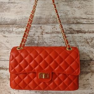 Genuine leather quilted Borse in Pelle made in Italy.